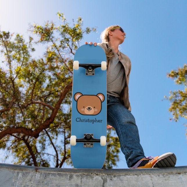 Skate Urso de Pelúcia Personalizado  (Ao ar livre 1)