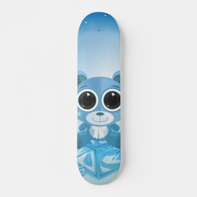 Skate Urso de Teddy - Azul Legal (Frente)