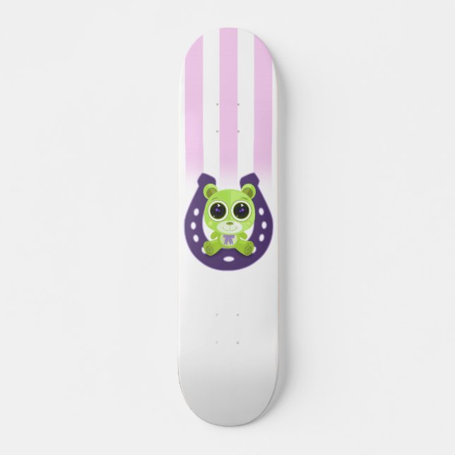Skate Urso de Teddy - Verde Sortudo (Frente)