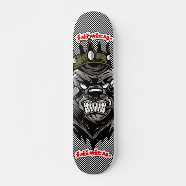 Skate Urso Nimado Rei 2 Deck (Frente)