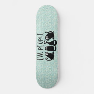 Skate Uw Pessoas Engraçadas Gatos Pretos