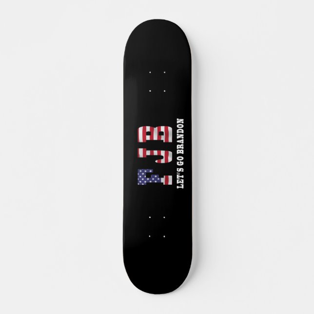 Skate Vamos para Brandon Skateboard, deck de 7¾" (Frente)