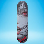 Skate Vampiro feminino<br><div class="desc">Um bom design de rua na moda de um vampiro feminino feito no estilo anime, a palavra "Sede" pode ser editada por você para que você possa mudá-la para o que quiser, talvez um nome ou outra coisa. Altere o texto, o tipo de fonte, a cor e o tamanho, transfira...</div>