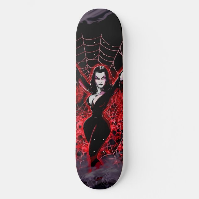 Skate Vampiro Mulher-aranha gótica (Frente)