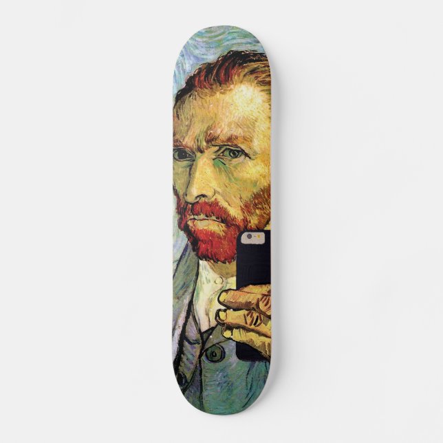 Skate Van Gogh Cellphone Selfie Self Portrait Spoof (Frente)