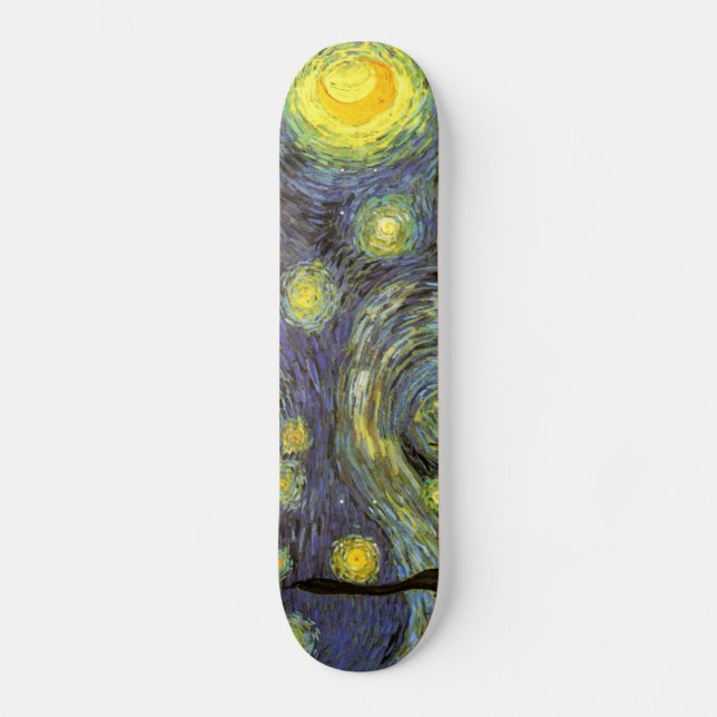 Skate Van Gogh: Noite estrelado (Frente)