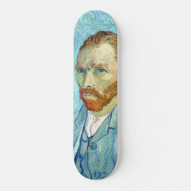 Skate Van Gogh self portrait vibrant fine art painting (Frente)