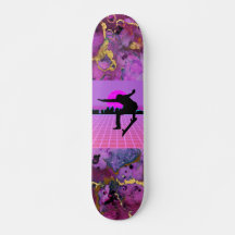 Vaporwave Skateboarder 7, 3/4 pol.