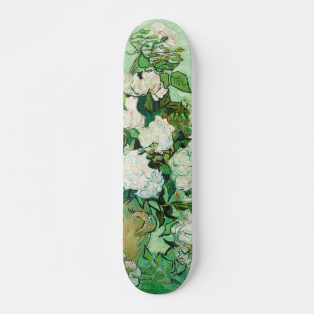 Skate Vaso com Rosas Cor-de-Rosa, Vincent Van Gogh (Frente)