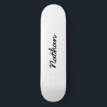 Skate Vazio branco<br><div class="desc">skate branco de vazio.Personalize e personalize com seu próprio texto,  foto,  imagem ou design.</div>