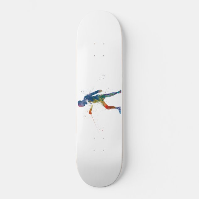 Skate vedação de aquarela (Frente)