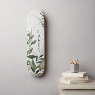 Skate Vegetação, Concreto, Seu Texto, Verde Cinza