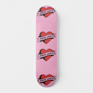 Skate Verdadeiro Coração de Tatuagem de Amor   Clássico 