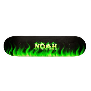Skate verde da chama de Noah