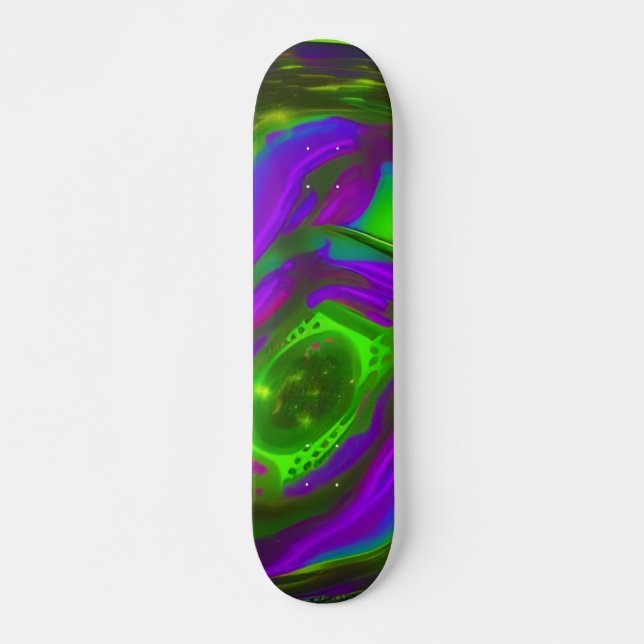 skate verde e roxo (Frente)