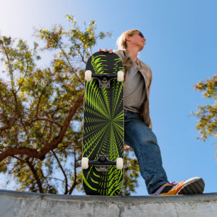 Skate Verde Elétrico - Personalizado