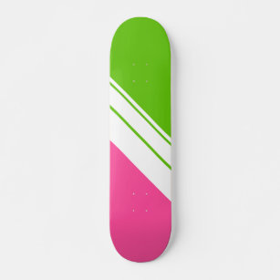 Shape Girl Skateboards Kennedy TiltAGirl Deck Branco Rosa Laranja