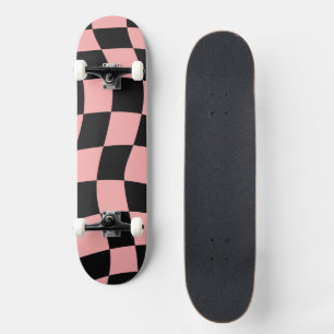 Skate Verificado a rosa e preto