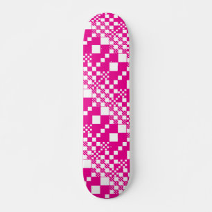 Skate Verificados, controlos em magenta e branco