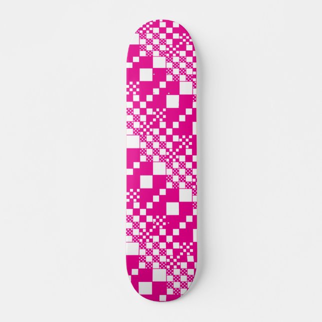 Skate Verificados, controlos em magenta e branco (Frente)