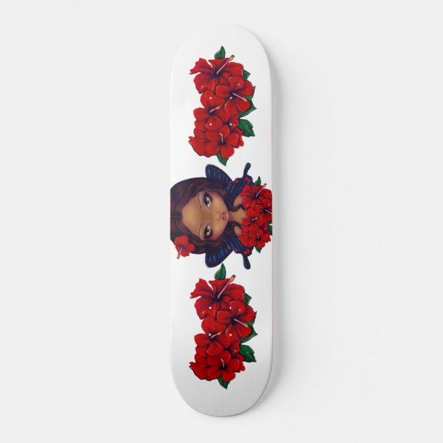 Skate vermelho da fada do hibiscus (Frente)