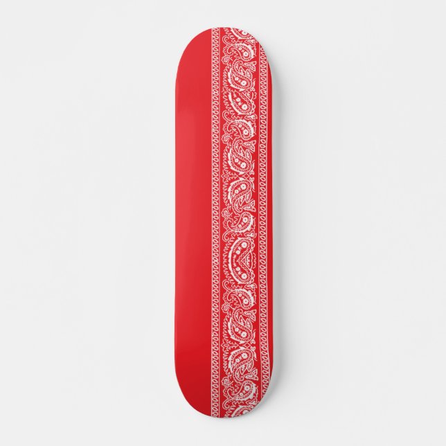 Skate vermelho de Paisley pro (Frente)