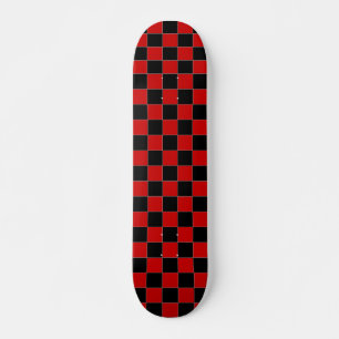 skate vermelho e preto