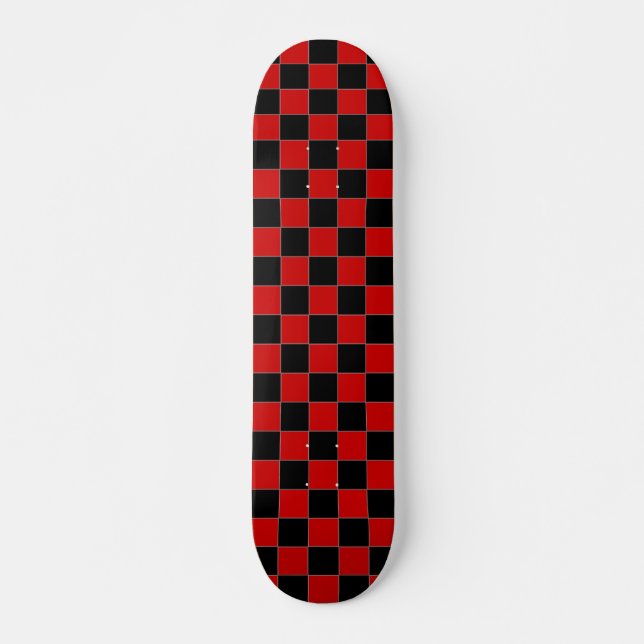 skate vermelho e preto (Frente)