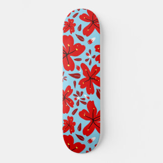 Skate Vermelho Floral
