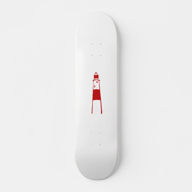 Skate vermelho gráfico liso white.png do farol (Frente)