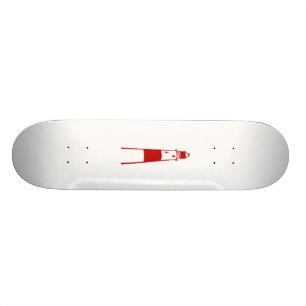 Skate vermelho gráfico liso white.png do farol