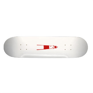 Skate vermelho gráfico liso white.png do farol