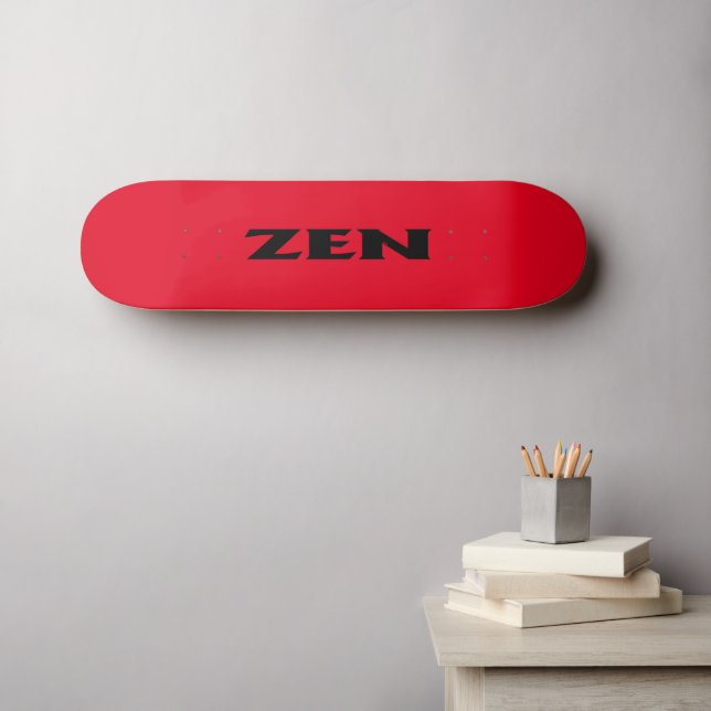 skate vermelho preto (Arte de parede (Horz))