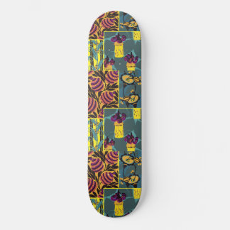 Skate Vibrante Estilo Maximalista com Estampa Floral Rox