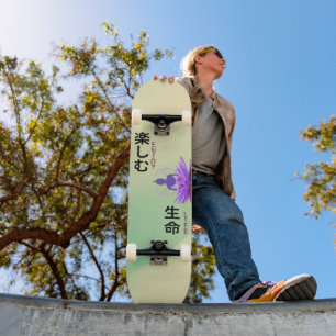 Skate Vida feliz - Buda na Flor de Lotus
