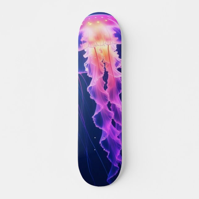 Skate Vida Subaquática de Água-viva Oceano (Frente)