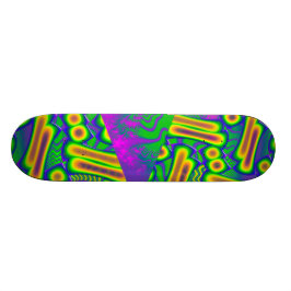 Skate Vidro Dicroico Fusível Psicodélico