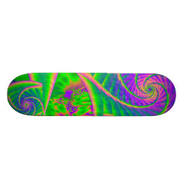 Skate Vidro Espelho Psicodélico