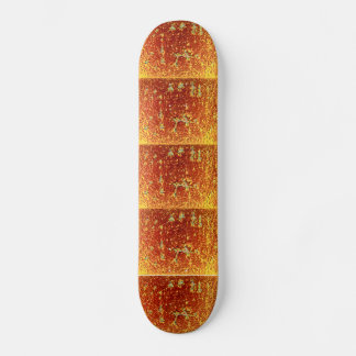 Skate Vidro fundido com ouro