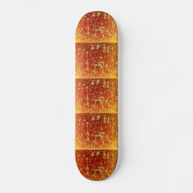 Skate Vidro fundido com ouro (Frente)