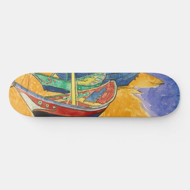 Skate Vincent van Gogh - Barcos de Pesca na Praia (Horz)