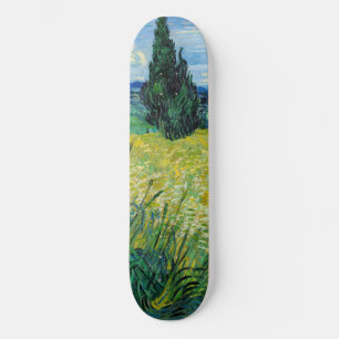 Skate Vincent van Gogh - Campo de Trigo Verde com Cipres