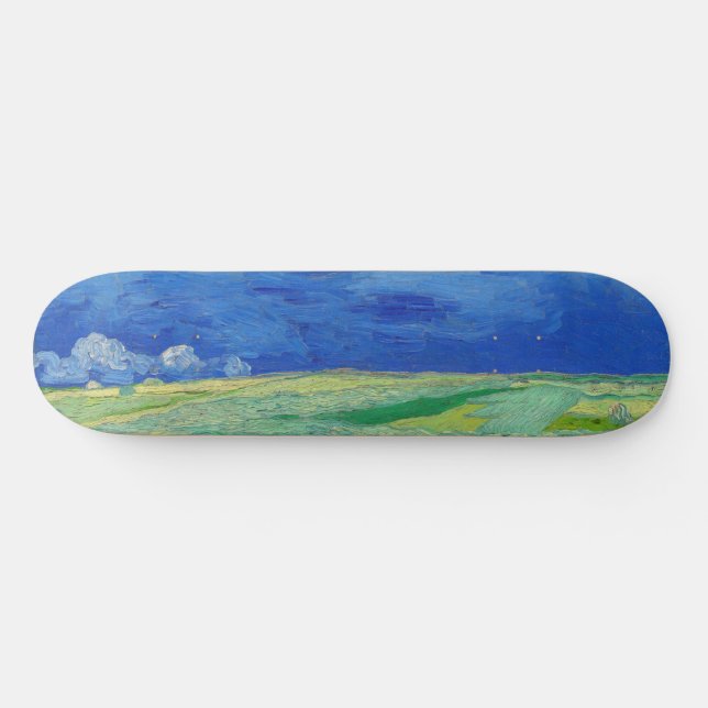 Skate Vincent van Gogh - Campos de rodas sob as nuvens d (Horz)