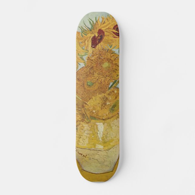 Skate Vincent van Gogh - girassóis (Frente)