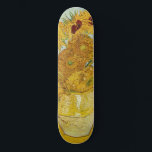 Skate Vincent Van Gogh - Vase com Doze Girassóis<br><div class="desc">Vase com Doze girassóis / Vase avec douze tournesols - Vincent Van Gogh,  agosto de 1888 - Sunflower 1888 terceira versão (F456)</div>