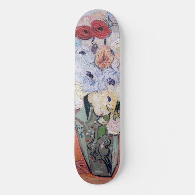 Skate Vincent van Gogh - Vase com Rosas e Anêmonas (Frente)
