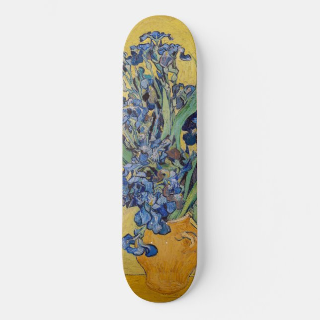 Skate Vincent van Gogh - Vaso com Íris (Frente)