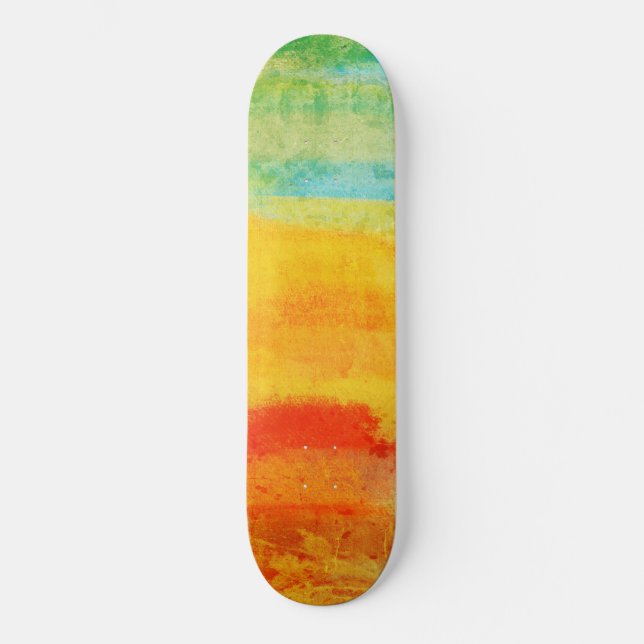 Skate Vintage Abstrato Painting (Frente)