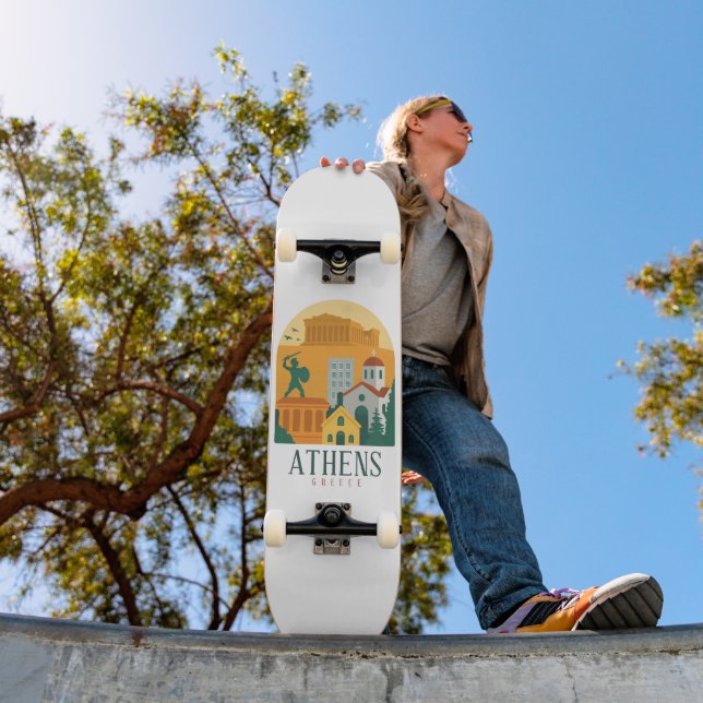Skate Vintage Athens Grécia - Parthênon (Ao ar livre 1)