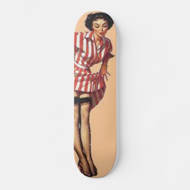 Skate Vintage Candy Striper Pin Up Girl (Frente)